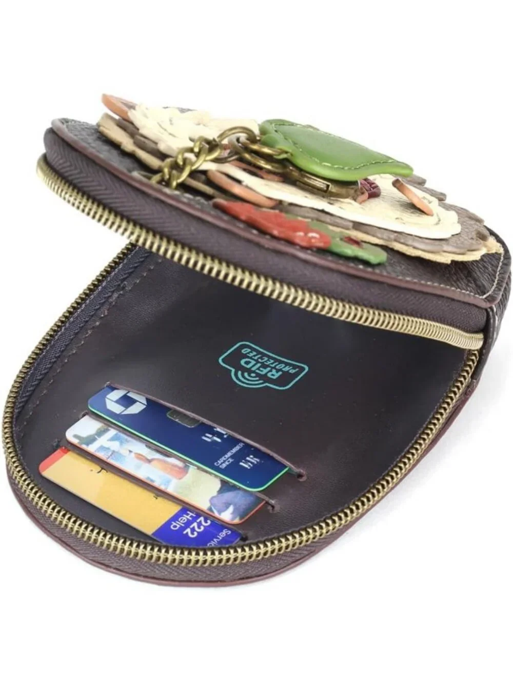 Mini Coin Purse Keychain - RFID Protected Card Holder & Hedgehog Accessory